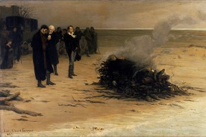 Louis Edouard Fournier's The Funeral of Shelley