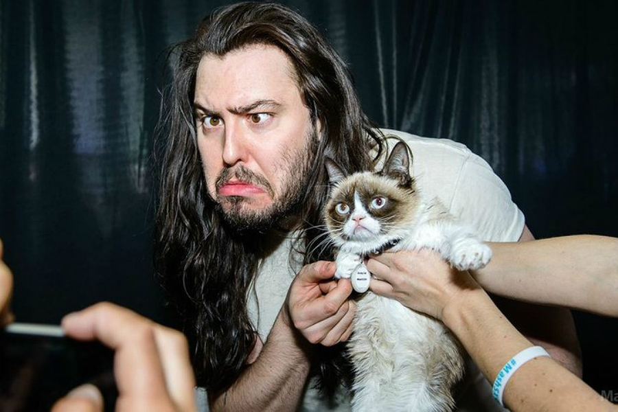 Andrew WK and Grumpy Cat? It must be The End Of The World.