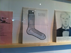 Litchtenstein invitation with sock, ERC