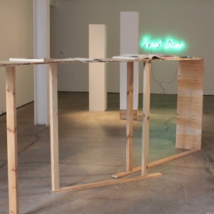 Structure For Reading Whilst Standing, Robert Carter, Castlefield Gallery, Manchester
