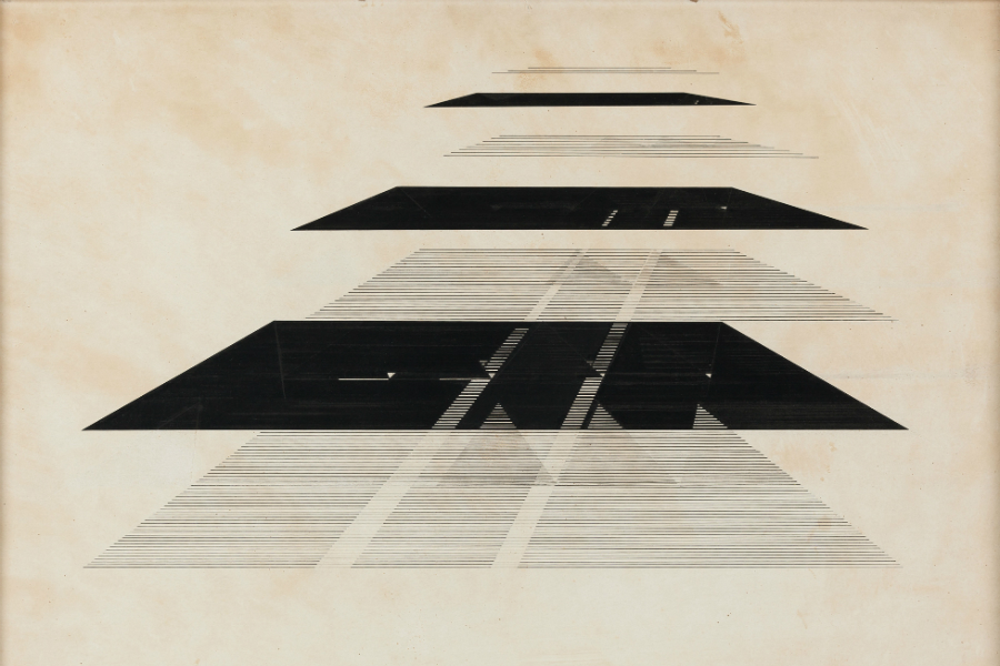 Nasreen Mohamedi Untitled 500 x 700 mm Graphite and ink on paper   © Courtesy Chatterjee & Lal