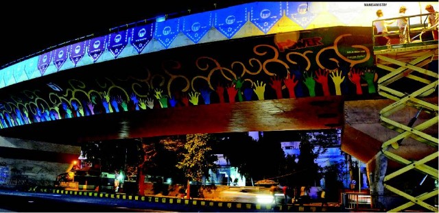 Street Art Ahmedabad -- Flyover Project