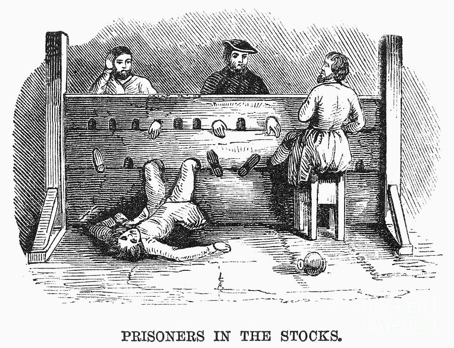 Prisoners in the stocks --- Granger