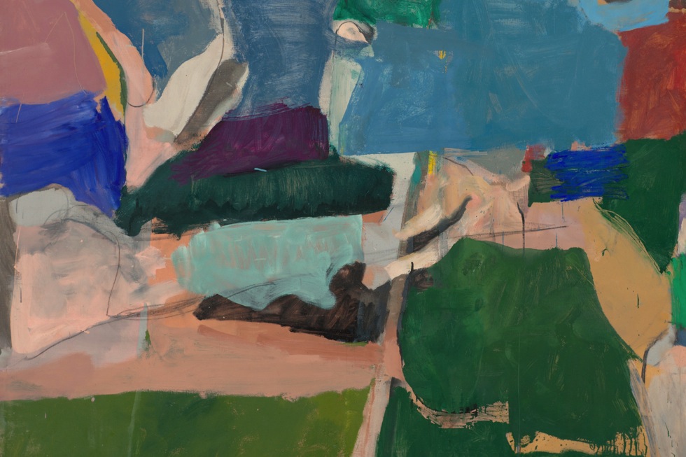 Richard Diebenkorn, Berkeley #5, 1953. Oil on canvas, 134.6 x 134.6 cm. Private collection. Copyright 2014 The Richard Diebenkorn Foundation
