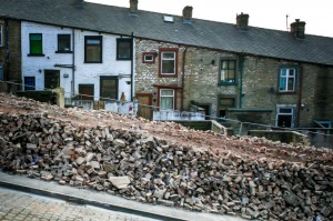 Artist William Titley’s ongoing project Demolition Street