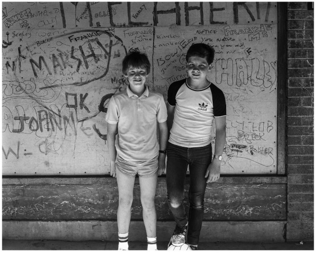  Photograph by Stephen McCoy, From the series Skelmersdale, 1984.  As seen in North: Identity, Photography, Fashion at Open Eye Gallery, Liverpool, from 6 January--19 March 2017