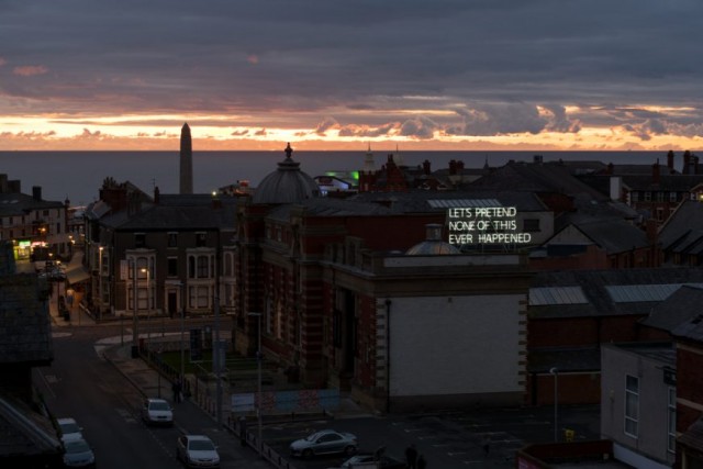 Lets-Pretend-large-Tim-Etchells-Neon-2014-View-from-carpark-2-at-NEON-The-Charged-Line-Photo-courtesy-of-Grundy-Art-Gallery-Blackpool-010-72dpi-872x582