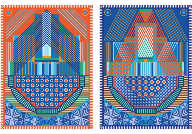 Yelena Popova Keepsafe (I and II) design for two Jacquard woven tapestries 2019.web