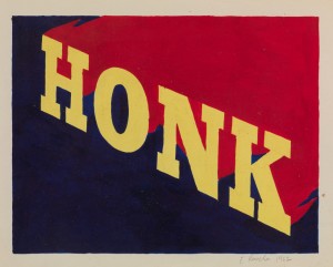 Ed Ruscha, Honk 1962 © Ed Ruscha (1)-web