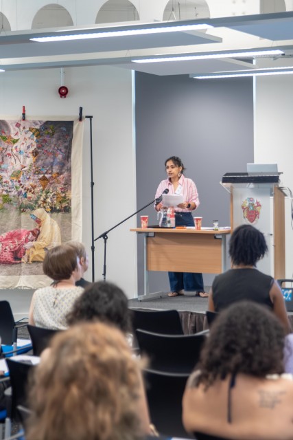 ‘Women and the Workplace’, lens-based interdisciplinary artist Sujata Setia. Creature, Stranger, Monster, Other: A Photography Conference 2026. Image credit Rian Murray